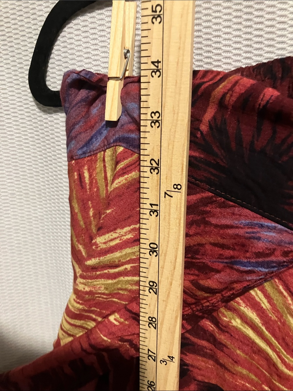 Wide Leg Firework-Print Palazzo Pants - Red & Gold - Picture 5 of 10